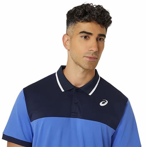 Asics Men's Court Polo Shirt (Sapphire/Midnight)