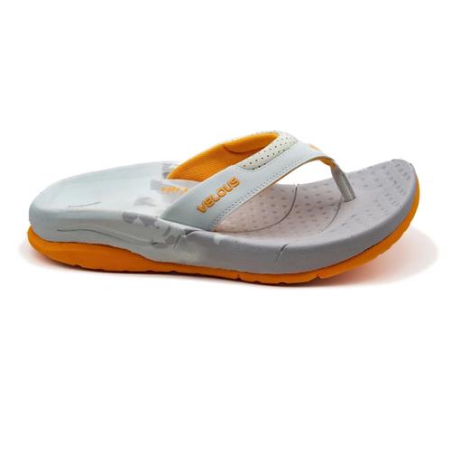Velous Oceanside Flip (Light Grey/Apricot)