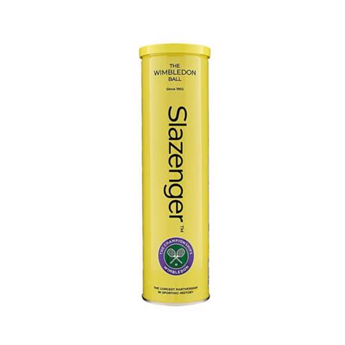 Slazenger Wimbledon 4 Ball Yellow Can