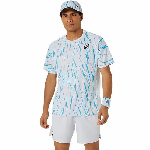 Asics Men's Game Short Sleeve Top (Brilliant White)