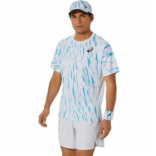 Asics Men's Game Short Sleeve Top (Brilliant White)