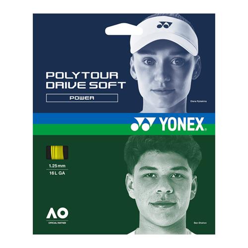 Yonex Poly Tour Drive Soft 1.25mm / 12m Set Flash Yellow