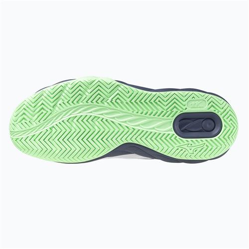 Mizuno Enforce Court AC Mens Shoes (White/Vintage Indigo/Neo Mint)