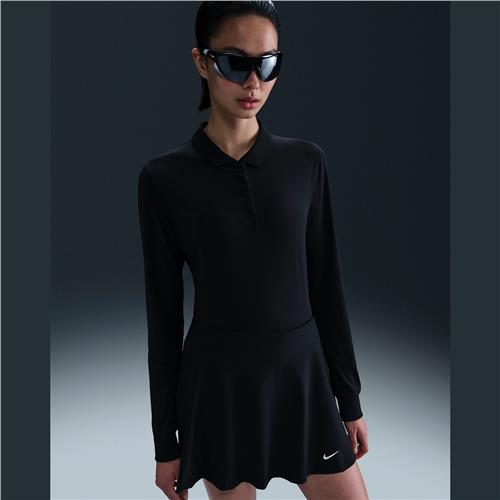 Nike Victory Women's Dri-Fit Long Sleeve Polo (Black)