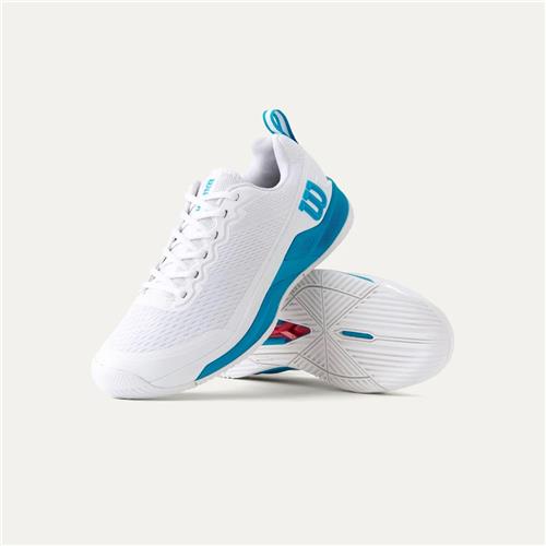 Wilson Rush Pro 4.5 OZ Men's Tennis Shoes (White/Atomic Blue)