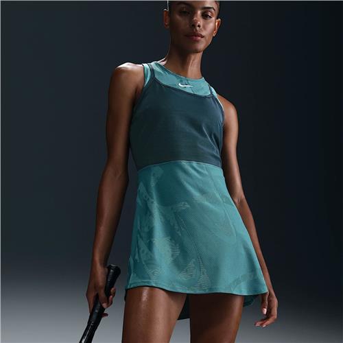 NikeCourt Dri-Fit Slam Dress Melbourne (Mineral Teale/Faded Spruce)