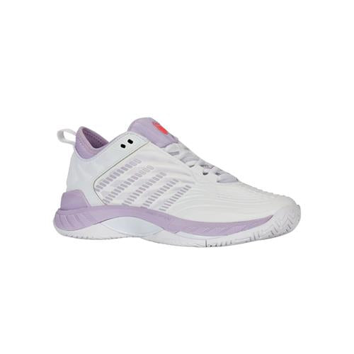 K-Swiss Hypercourt Supreme 2 AC Womens Shoes (White/Orchid Petal/Neon Blaze)