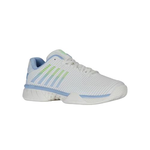 K-Swiss Hypercourt Express 2 AC Womens Shoes (Lucent White/Dutch Canal/Paradise Green)