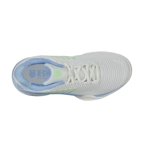 K-Swiss Hypercourt Express 2 AC Womens Shoes (Lucent White/Dutch Canal/Paradise Green)