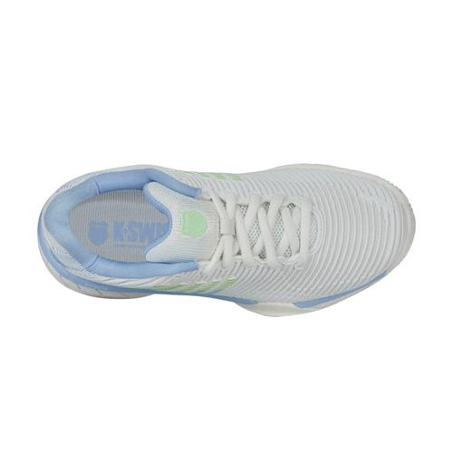 K-Swiss Hypercourt Express 2 CLAY Womens Shoes (Lucent White/Dutch Canal/Paradise Green)