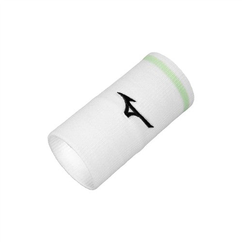 Mizuno Wrist Bands Long (White/Neo Mint)
