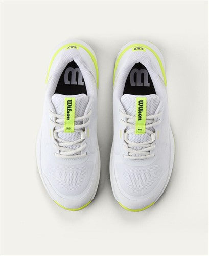 Wilson Intrigue Pro OZ Womens Shoes (White/Safety Yelllow)