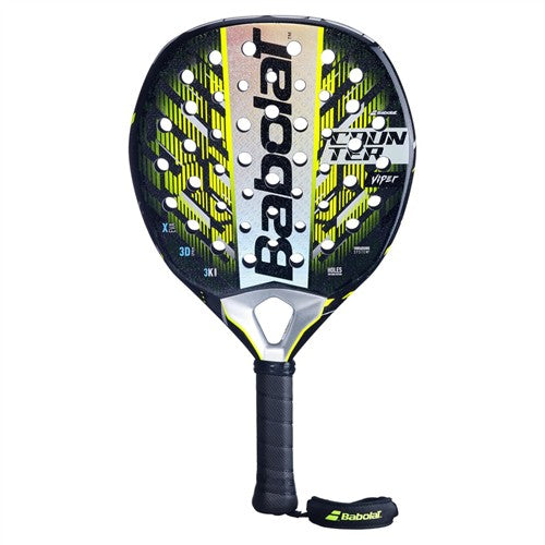 Babolat Counter Viper 2.5 2025 Model Padel Racquet (black/yellow)