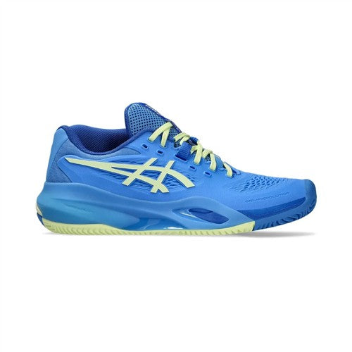 Asics Gel-Resolution X Herringbone Women's Tennis Shoes (Blue Coast/Huddle Yellow)