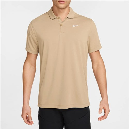 Nike Court Dri-Fit Summer Victory Solid Polo (Parachute Beige/White)