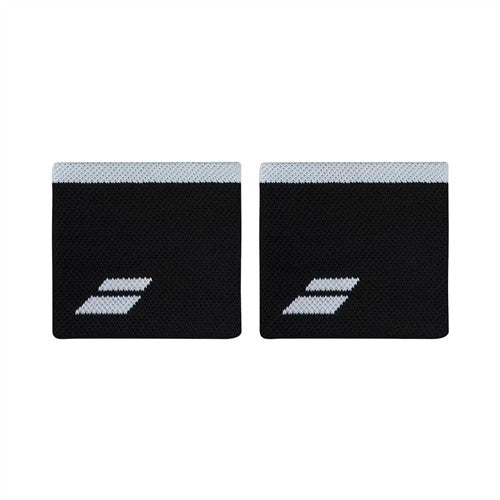 Babolat Logo Wristband 2 Pack (Black/White) UNIQ