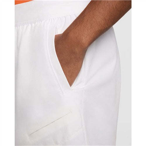 Nike Court Dri-Fit Advantage 6" Short (White/Black)