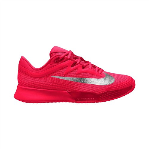 Nike Zoom Vapor Pro 3 Premium Women's Hardcourt Tennis Shoes (Bright Crimson/Metallic Silver)