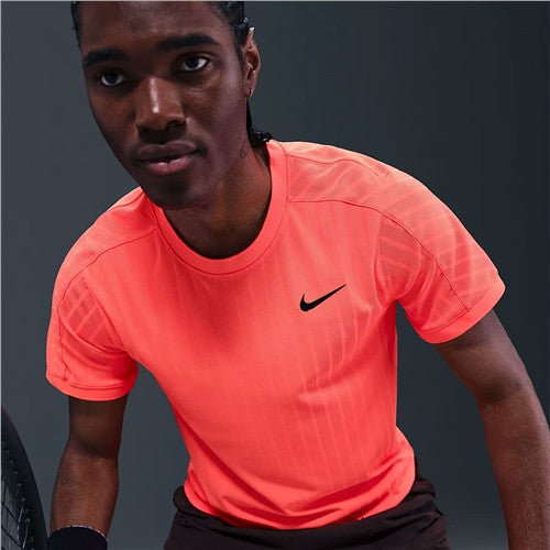 NikeCourt Slam Men's Dri-Fit Advantage Tennis Top (Bright Mango)