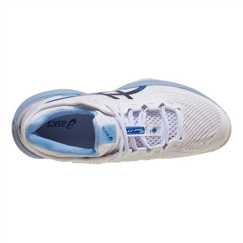 Asics Court FF3 Novak Clay Men's Shoes (White/Tuna Blue)