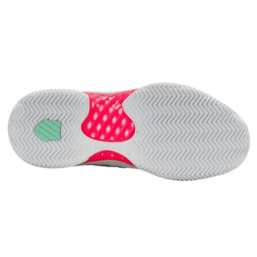 K-Swiss Hypercourt Express 2 Clay Women's Shoes (White/Neon Pastel Pink/Black)
