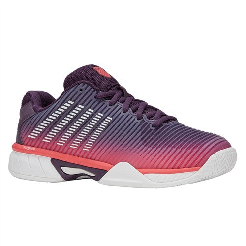 K-Swiss Hypercourt Express 2 AC Junior Shoes (Purple Plumeria/White/Hot Coral)