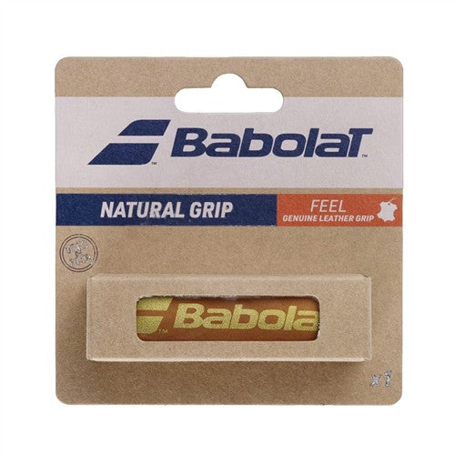 Babolat Natural Leather Feel Replacement Grip (Tan Leather)