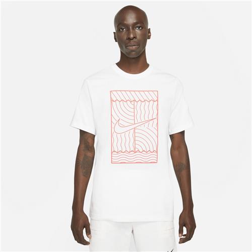 Nike Court Mens Tee SSNL Court OZ (White/Orange)
