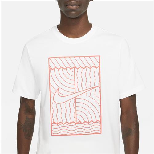 Nike Court Mens Tee SSNL Court OZ (White/Orange)