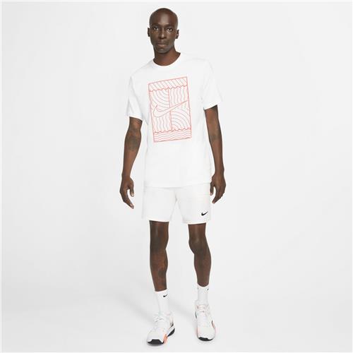 Nike Court Mens Tee SSNL Court OZ (White/Orange)