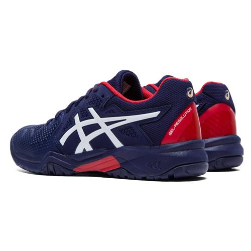 Asics Gel-Resolution 8 GS Kids Shoe (Peacoat/Red)