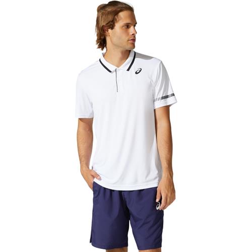 Asics Mens Court Polo Shirt (Brilliant White)