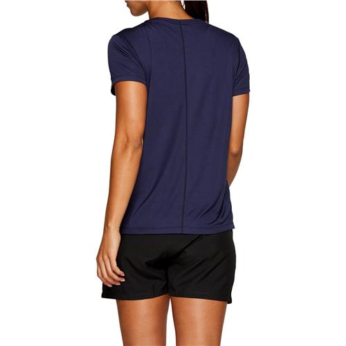 Asics Womens Silver Short Sleeved Top (Peacoat)