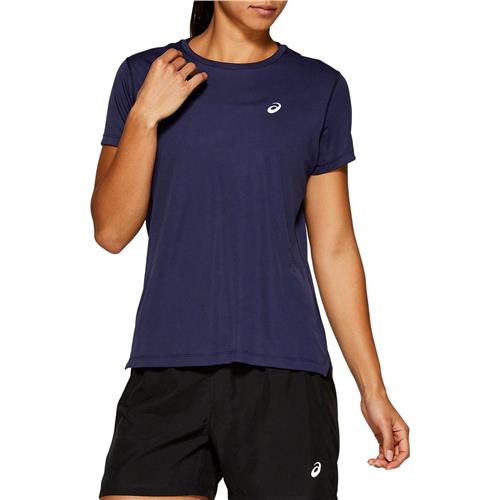 Asics Womens Silver Short Sleeved Top (Peacoat)