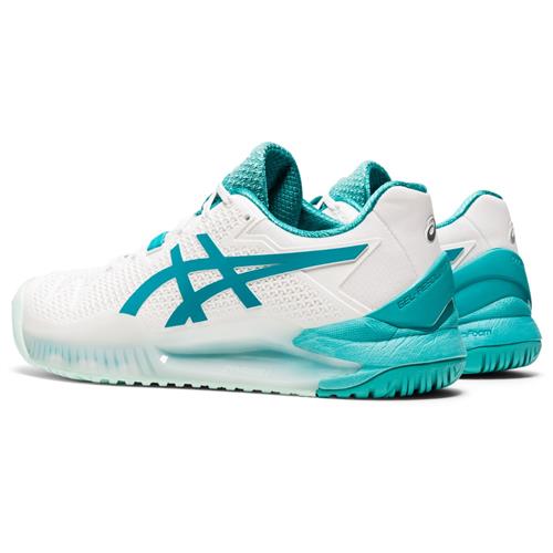 Asics Gel-Resolution 8 Womens Shoe (White/Lagoon)