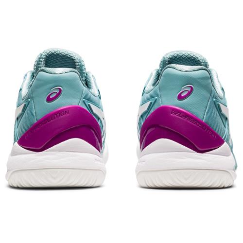 Asics Gel-Resolution 8 Womens Shoe (Smoke Blue/White)