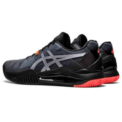 Asics Gel-Resolution 8 Clay L.E. Womens Shoe (Black/Red)