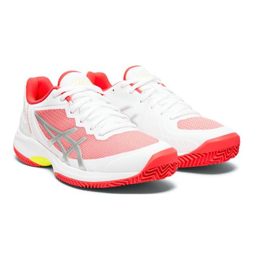 Asics Gel-Court Speed Clay Womens Shoe (White/Pink)
