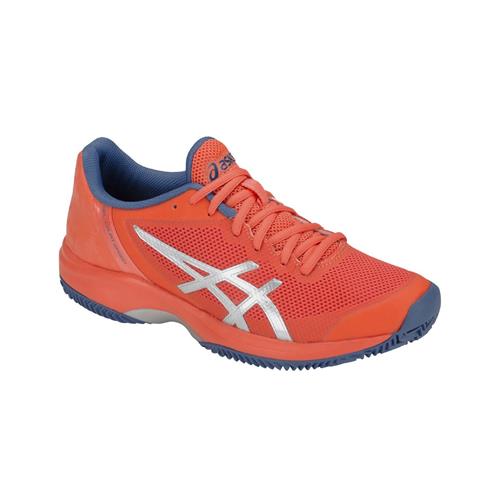 Asics Gel-Court Speed Clay Womens Shoe (Papaya/Silver)