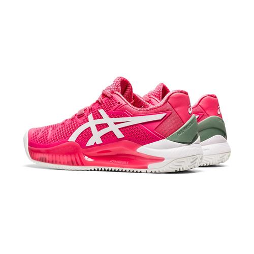 Asics Gel-Resolution 8 Clay Womens Shoe (Pink Cameo/White)