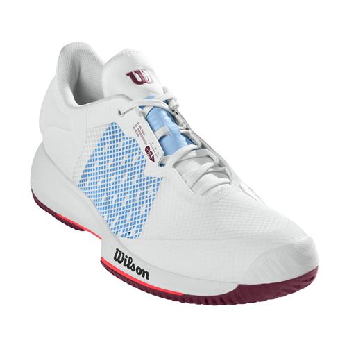 Wilson Kaos Swift 3.5 Womens Tennis Shoes (White/Chambray Blue/Fig)