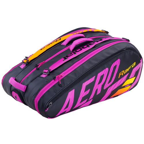 Babolat Pure Aero RAFA 12 Racquet Tennis Bag (Black/Orange/Purple)