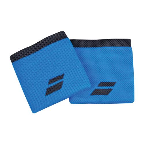 Babolat Logo Wristband 2 Pack (Diva Blue/Dark Grey)