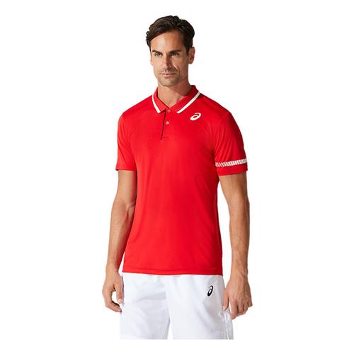 Asics Mens Court Polo Shirt (Classic Red)