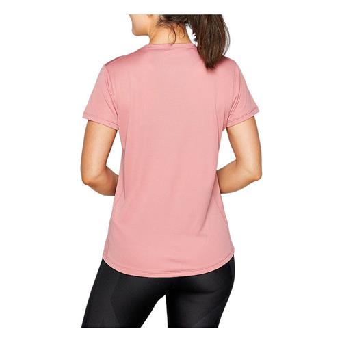 Asics Womens Silver Short Sleeve Top (Smokey Rose)