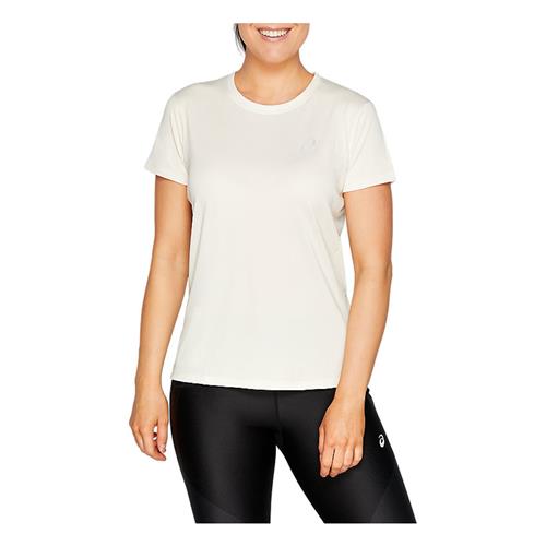Asics Womens Silver Short Sleeve Top (Birch)