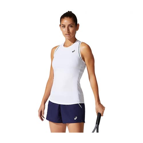 Asics Womens Court Piping Tank (Brilliant White)