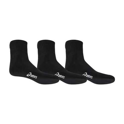 Asics Pace Quarter Sock 3 Pack (Performance Black)