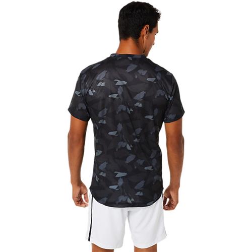 Asics Mens Match Graphic Short Sleeved Top (Performance Black)