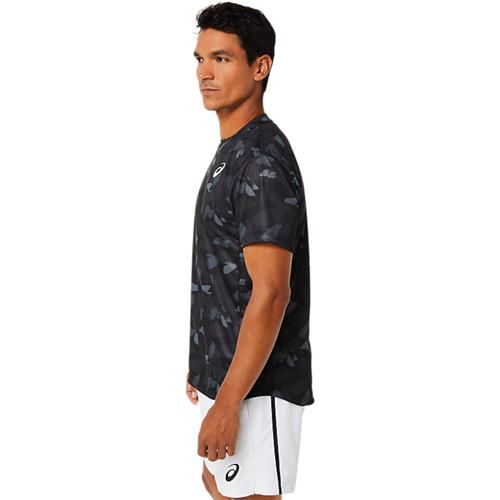 Asics Mens Match Graphic Short Sleeved Top (Performance Black)